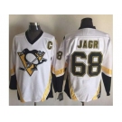 Pittsburgh Penguins #68 Jaromir Jagr White CCM Throwback Stitched NHL Jersey