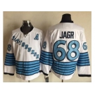 Pittsburgh Penguins #68 Jaromir Jagr White Light Blue CCM Throwback Stitched NHL Jersey