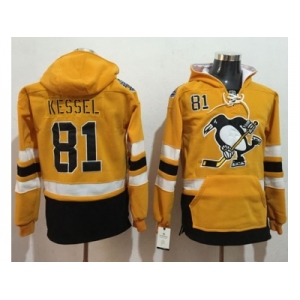 Pittsburgh Penguins #81 Phil Kessel Gold Sawyer Hooded Sweatshirt 2017 Stadium Series Stitched NHL Jersey