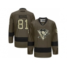 Pittsburgh Penguins #81 Phil Kessel Green Salute to Service Stitched NHL Jersey