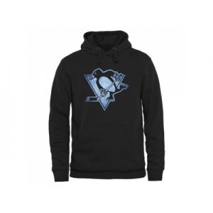 Pittsburgh Penguins Black Rinkside Pond Hockey Pullover Hoodie