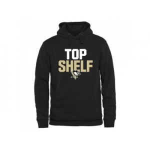 Pittsburgh Penguins Black Top Shelf Pullover Hoodie