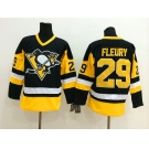 nhl jerseys pittsburgh penguins #29 fleury m&n black