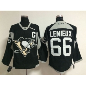 nhl jerseys pittsburgh penguins #66 lemieux black [new]