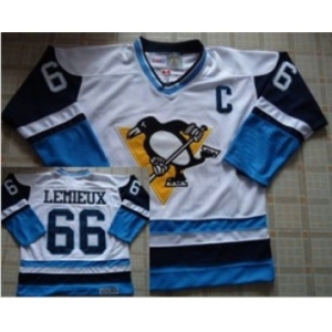 nhl jerseys pittsburgh penguins #66 lemieux white[2013 new patch C]