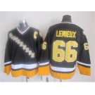 nhl jerseys pittsburgh penguins #66 mario lemieux black-yellow[new]