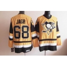 nhl jerseys pittsburgh penguins #68 jagr m&n yellow