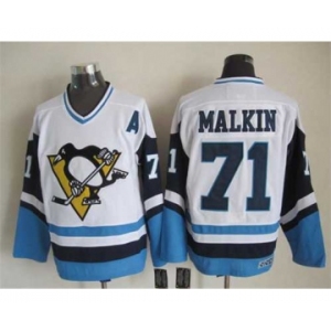 nhl jerseys pittsburgh penguins #71 malkin white-blue[patch A][2015 new]