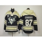 nhl jerseys pittsburgh penguins #87 crosby black-cream[pullover hooded sweatshirt patch c]