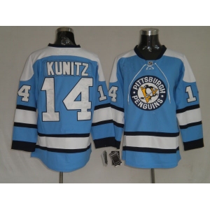 nhl pittsburgh penguins #14 kunitz blue