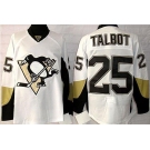 nhl pittsburgh penguins #25 talbot white