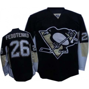 nhl pittsburgh penguins #26 fedotenko black