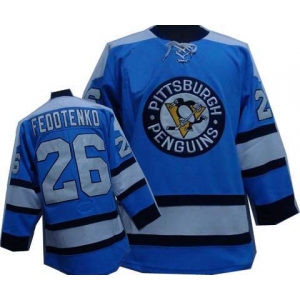 nhl pittsburgh penguins #26 fedotenko blue