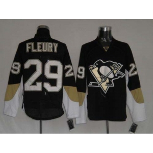 nhl pittsburgh penguins #29 fleury black