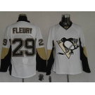 nhl pittsburgh penguins #29 fleury white