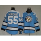 nhl pittsburgh penguins #55 gonchar blue