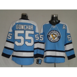 nhl pittsburgh penguins #55 gonchar blue