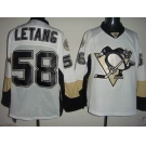 nhl pittsburgh penguins #58 letang white