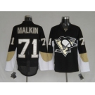 nhl pittsburgh penguins #71 malkin black