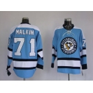 nhl pittsburgh penguins #71 malkin blue