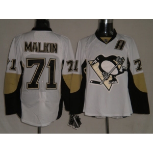 nhl pittsburgh penguins #71 malkin white