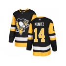 Youth Adidas Pittsburgh Penguins #14 Chris Kunitz Black Home Authentic Stitched NHL Jersey