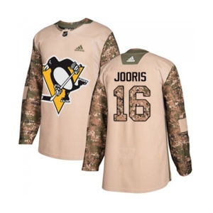 Youth Adidas Pittsburgh Penguins #16 Josh Jooris Authentic Camo Veterans Day Practice NHL Jersey