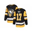 Youth Adidas Pittsburgh Penguins #17 Bryan Rust Black Home Authentic Stitched NHL Jersey