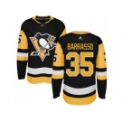 Youth Adidas Pittsburgh Penguins #35 Tom Barrasso Premier Black Home NHL Jersey