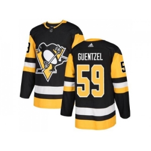 Youth Adidas Pittsburgh Penguins #59 Jake Guentzel Black Home Authentic Stitched NHL Jersey