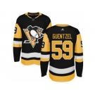 Youth Adidas Pittsburgh Penguins #59 Jake Guentzel Premier Black Home NHL Jersey