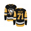 Youth Adidas Pittsburgh Penguins #71 Evgeni Malkin Authentic Black Home NHL Jersey