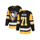 Youth Adidas Pittsburgh Penguins #71 Evgeni Malkin Black Home Authentic Stitched NHL Jersey