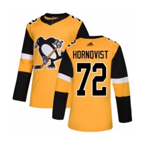 Youth Adidas Pittsburgh Penguins #72 Patric Hornqvist Authentic Gold Alternate NHL Jersey