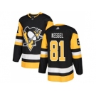 Youth Adidas Pittsburgh Penguins #81 Phil Kessel Black Home Authentic Stitched NHL Jersey
