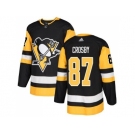 Youth Adidas Pittsburgh Penguins #87 Sidney Crosby Black Home Authentic Stitched NHL Jersey