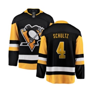 Youth Pittsburgh Penguins #4 Justin Schultz Fanatics Branded Black Home Breakaway NHL Jersey