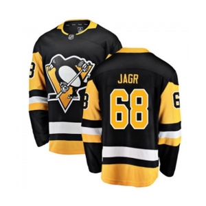 Youth Pittsburgh Penguins #68 Jaromir Jagr Fanatics Branded Black Home Breakaway NHL Jersey