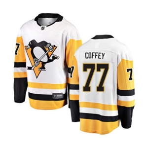 Youth Pittsburgh Penguins #77 Paul Coffey Fanatics Branded White Away Breakaway NHL Jersey