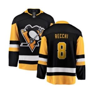 Youth Pittsburgh Penguins #8 Mark Recchi Fanatics Branded Black Home Breakaway NHL Jersey