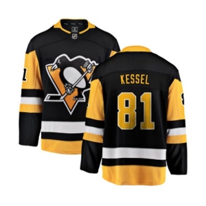 Youth Pittsburgh Penguins #81 Phil Kessel Fanatics Branded Black Home Breakaway NHL Jersey