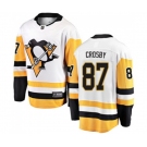Youth Pittsburgh Penguins #87 Sidney Crosby Fanatics Branded White Away Breakaway NHL Jersey