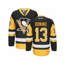 Youth Reebok Pittsburgh Penguins #13 Nick Bonino Premier Black Gold Third NHL Jersey