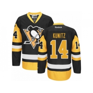 Youth Reebok Pittsburgh Penguins #14 Chris Kunitz Authentic Black Gold Third NHL Jersey