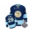Youth Reebok Pittsburgh Penguins #29 Marc-Andre Fleury Authentic Navy Blue Third Vintage 2017 Stanley Cup Final NHL Jersey