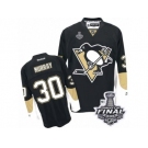 Youth Reebok Pittsburgh Penguins #30 Matt Murray Premier Black Home 2017 Stanley Cup Final NHL Jersey