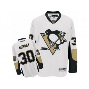 Youth Reebok Pittsburgh Penguins #30 Matt Murray Premier White Away NHL Jersey