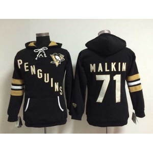 women nhl jerseys pittsburgh penguins #71 malkin black[pullover hooded sweatshirt]