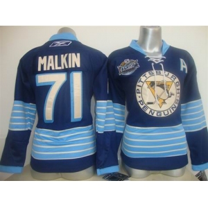 women nhl jerseys pittsburgh penguins #71 malkin blue