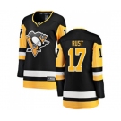 Women Pittsburgh Penguins #17 Bryan Rust Fanatics Branded Black Home Breakaway NHL Jersey